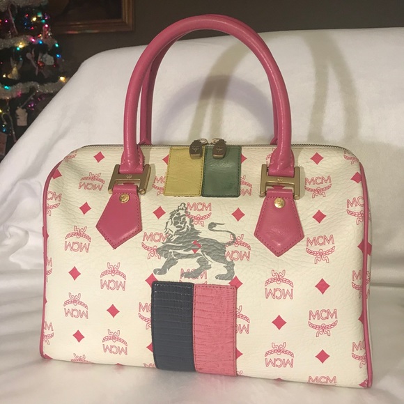 MCM Handbags - AUTH MCM BOSTON BAG